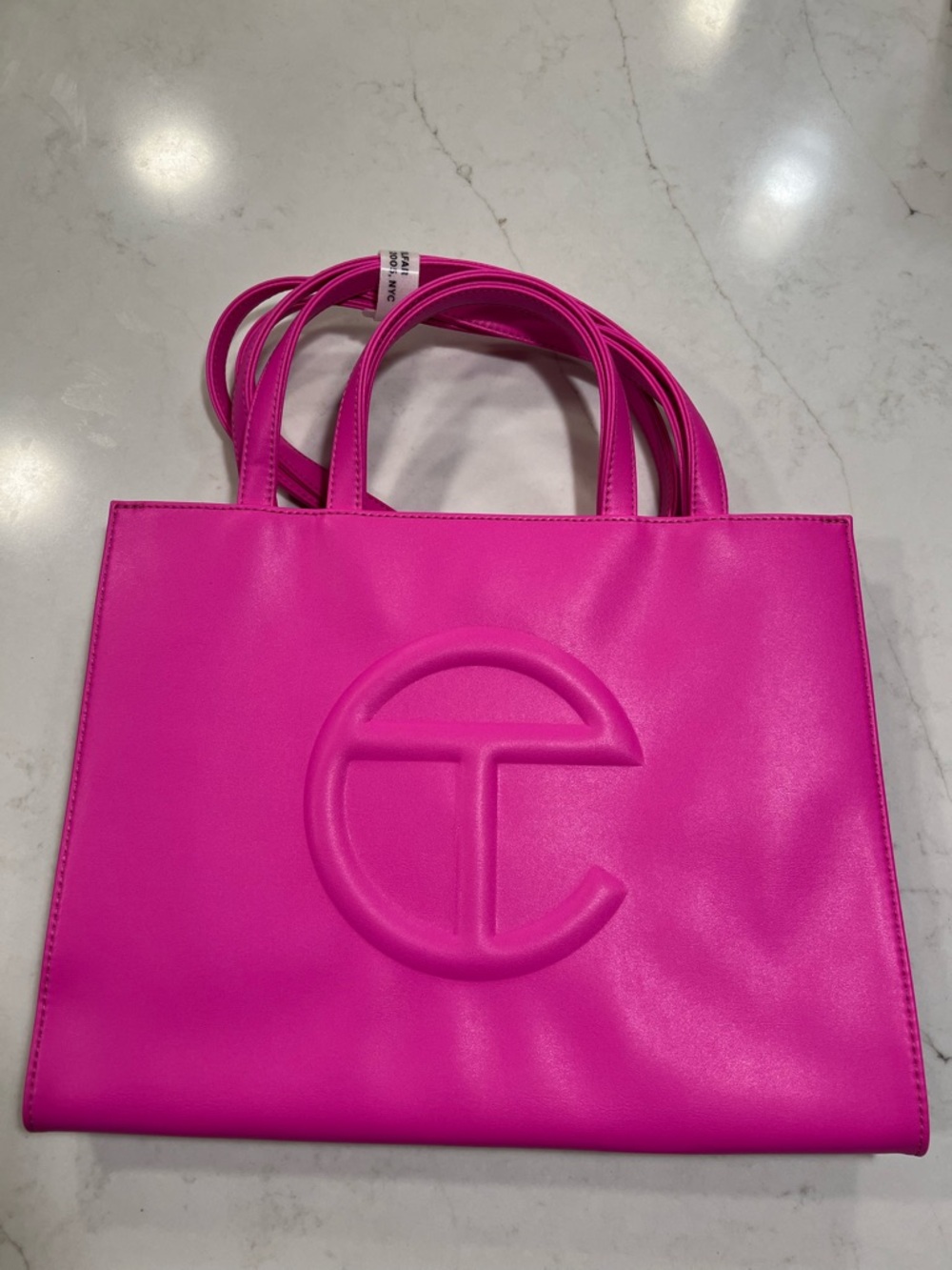 Telfar Neon Fuchsia Shopping Tote